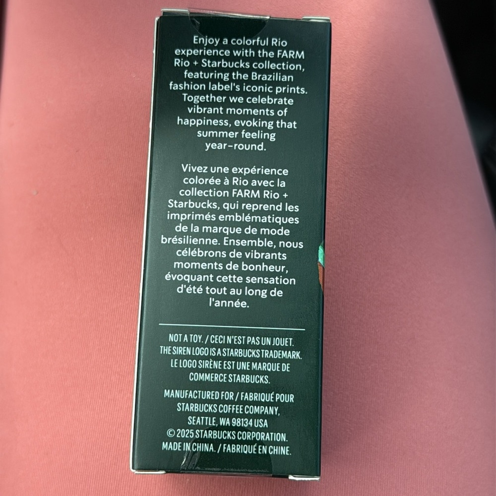 Farm Rio + Starbucks Cold Cup Key Chain New in Box - Picture 3 of 3